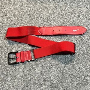 Red Nike Baseball Belt
